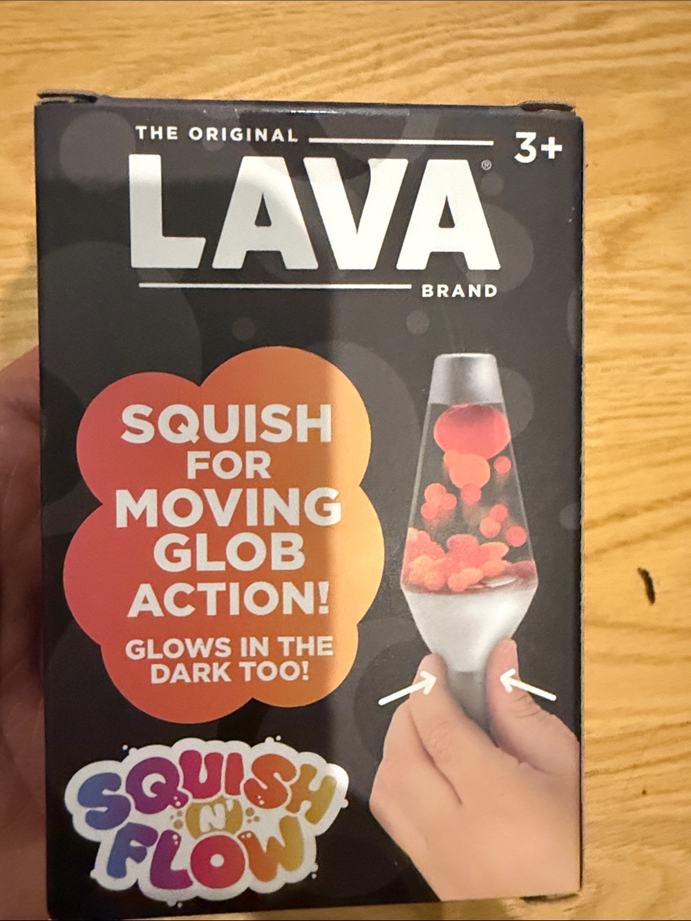LAVA Glow-in-the-Dark Mini Lava Lamp - Teal & Green Schylling Squishy - Picture 4 of 6